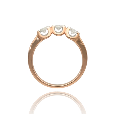 Rosé arany gyűrű 55-ös méret (B24567_3I)